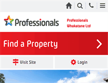 Tablet Screenshot of professionalswhakatane.co.nz